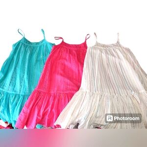 3 Dress bundle Wonder Nation summer dresses for girls